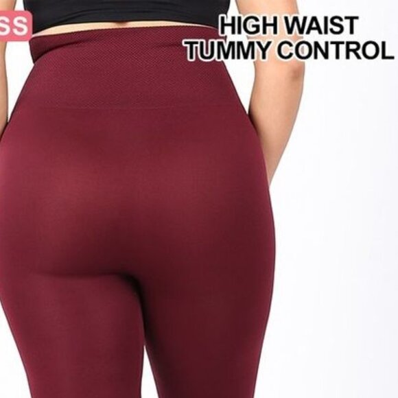 High waisted tummy control latticed leggings NEW - Picture 2 of 4